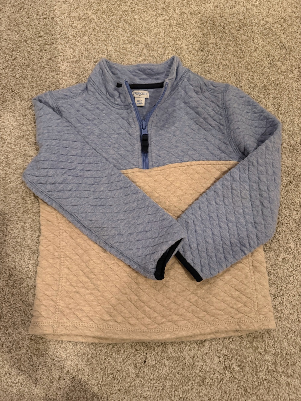 Crewcuts Light Blue Quilted Kids Sweatshirt